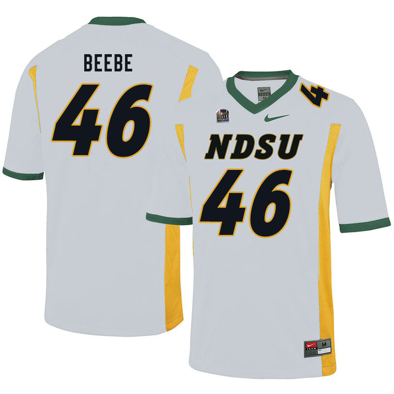 Men #46 Caleb Beebe North Dakota State Bison College Football Jerseys Sale-White